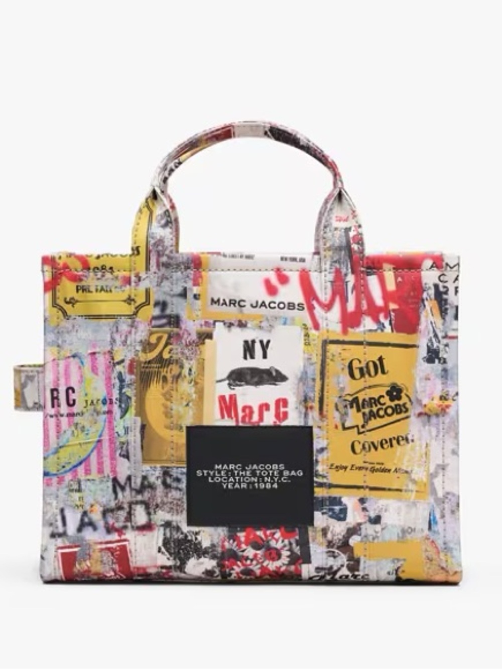 Marc Jacobs The Tote Bag -THE POP AMERICANA CANVAS MEDIUM TOTE BAG - Picture 3 of 10